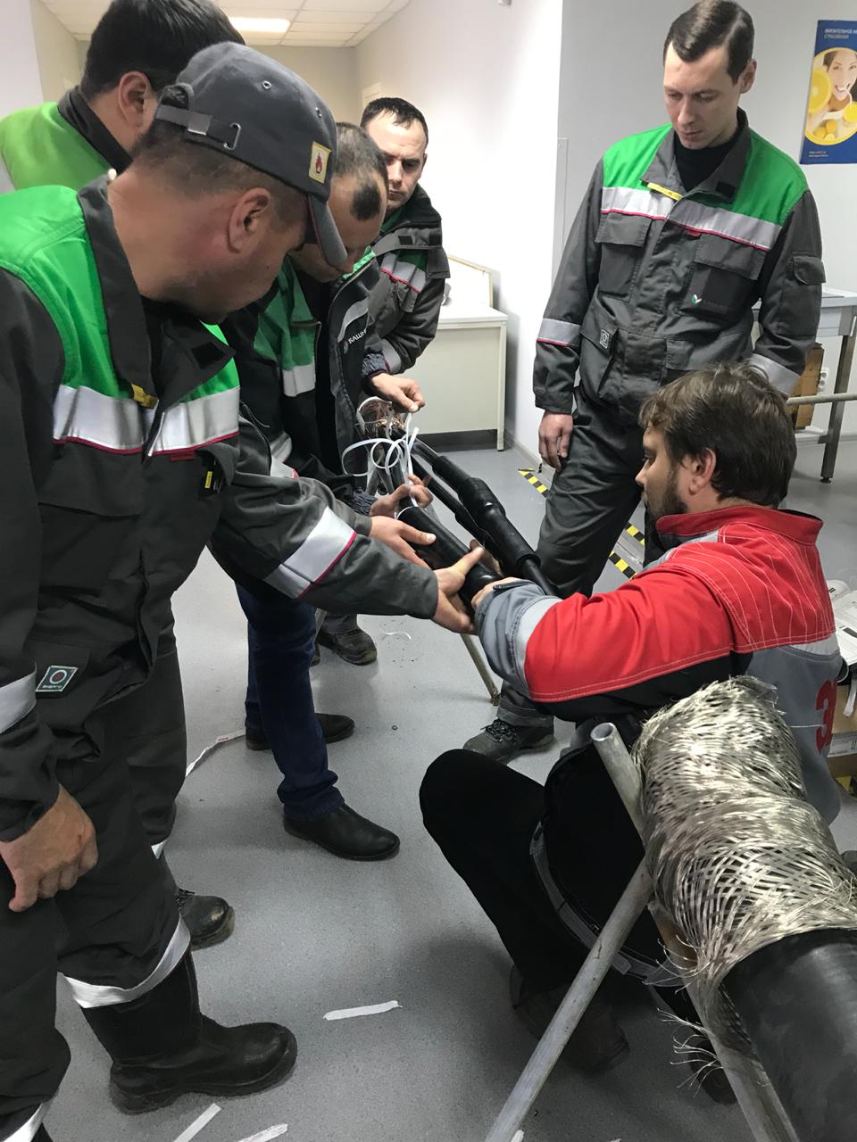 Обучение по установке муфт холодной усадки!