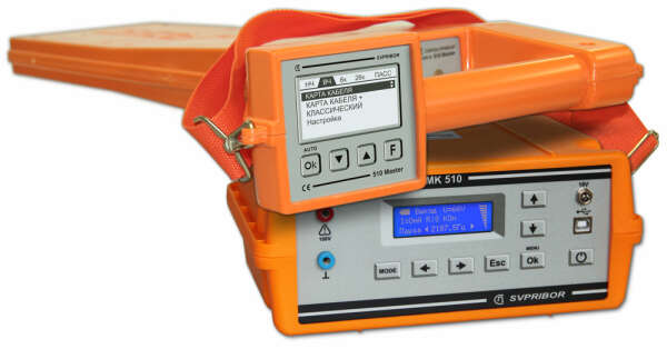 СВЯЗЬПРИБОР ПОИСК 510 MASTER (2) - трассоискатель-дефектоискатель с генератором МК510 и дефектоискателем M310