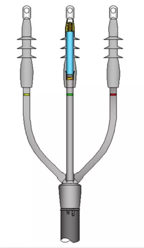 ИМАГ-Муфта-35-TO-3х120-240 - комплект концевой муфты холодной усадки внешней установки для 3-жил. кабеля с изоляцией из СПЭ на 35 кВ, 3х120-240 мм2