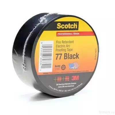 3M Scotch 77 - лента для защиты от огня и дугового разряда, 38мм х 6м